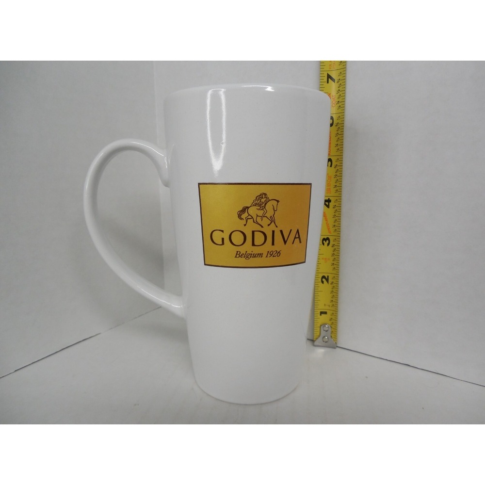 GODIVA Belgium 1926 Gold Label 6" tall Coffee Mug 2014